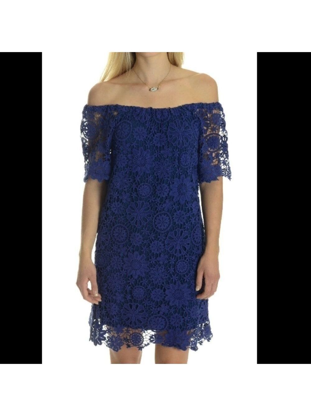 NEW Nightcap Caribbean Crochet Off Shoulder Dress